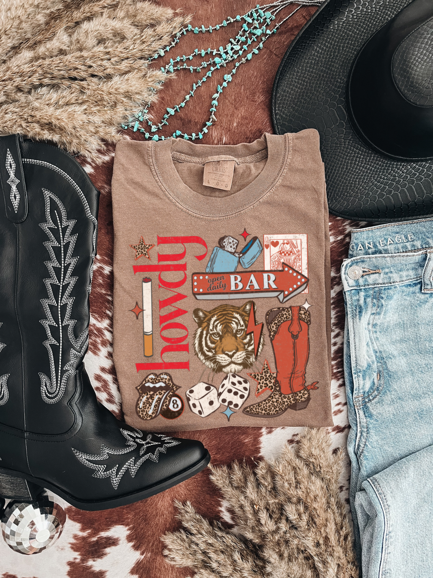 Howdy Collage Tee