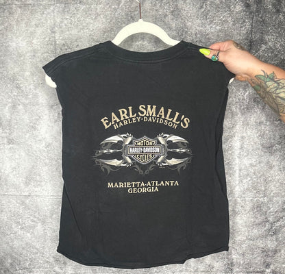 Vintage 2004 Harley Cropped Muscle tank-size medium