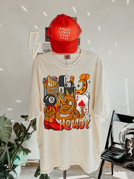 Howdy Collage Tee