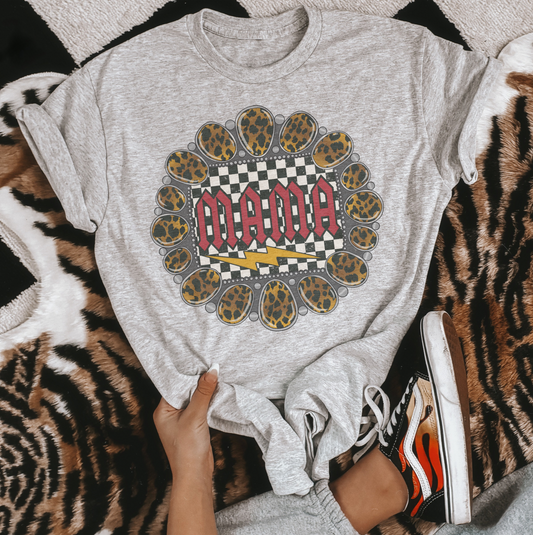 Checkered Mama Sublimation Tee