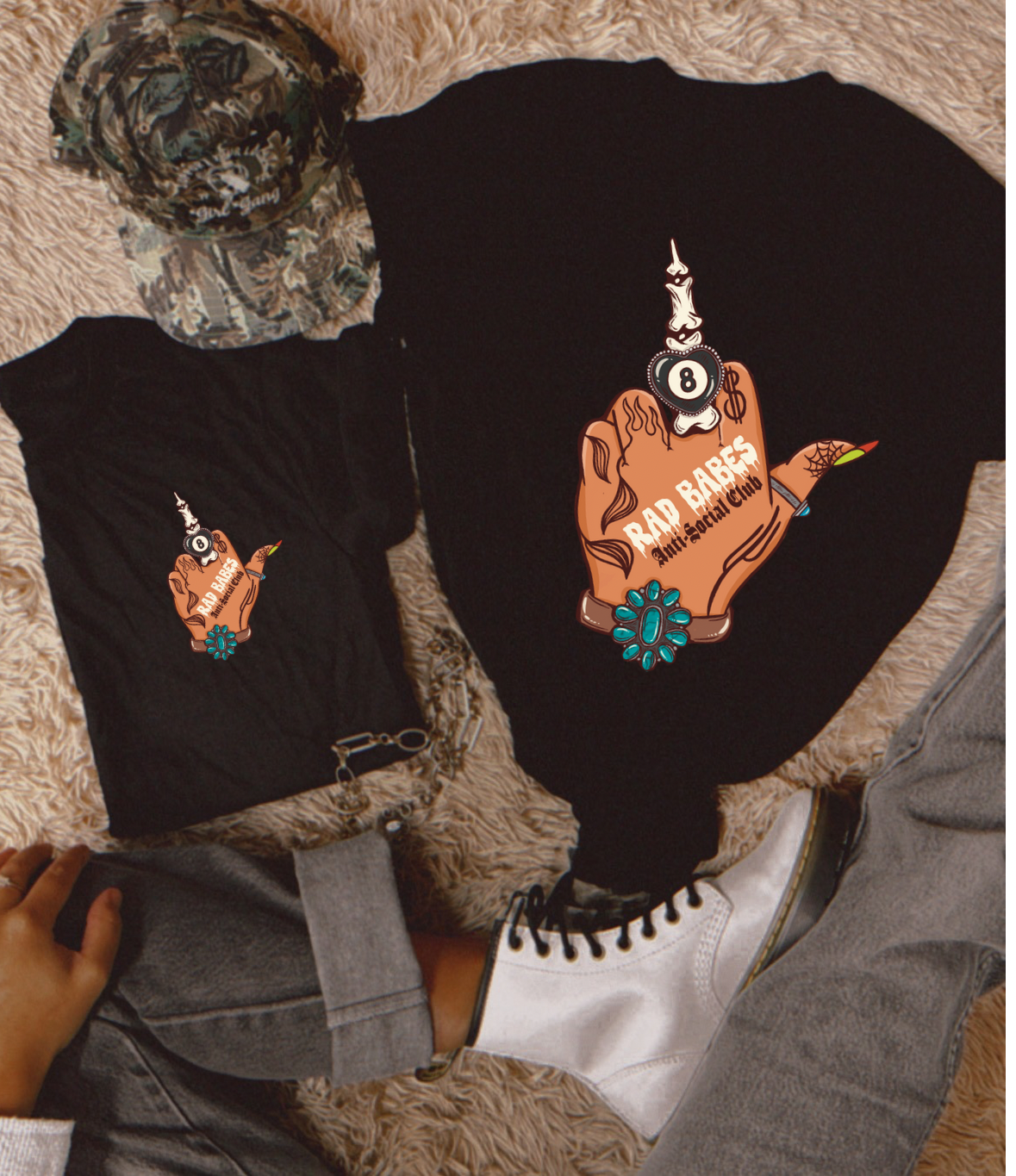 Rad Babes Middle Finger Tee