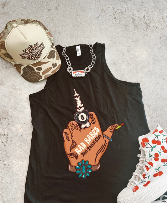 Rad Babes Middle Finger full length Racer Tank