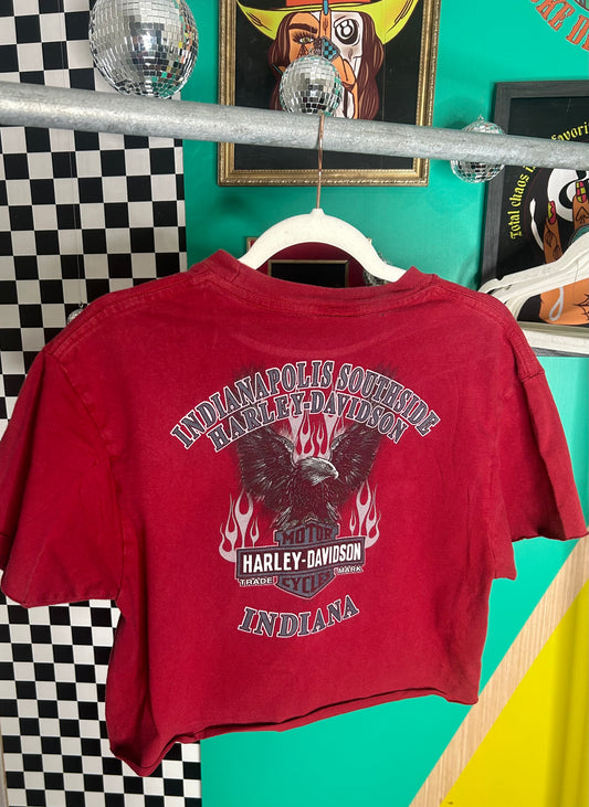 2010 Harley cropped tee-size Large