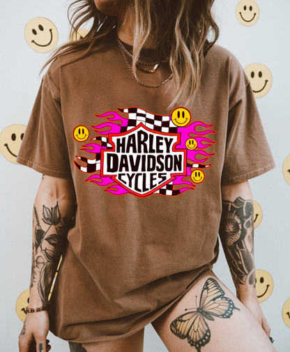 Checkered Smiley HD Tee
