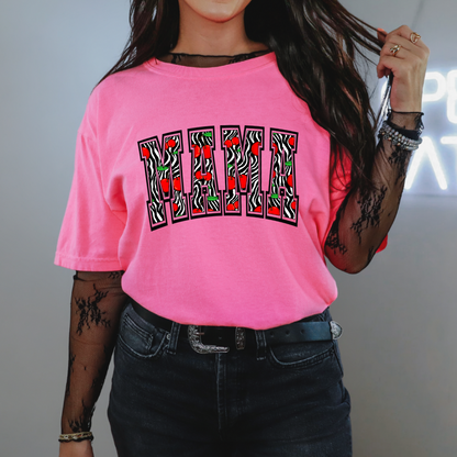 Zebra Mama tee