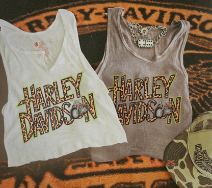 Leopard HD Vintage Inspired Tank