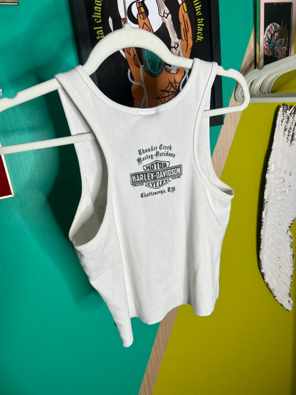 Vintage 2008 cropped Harley tank -size large