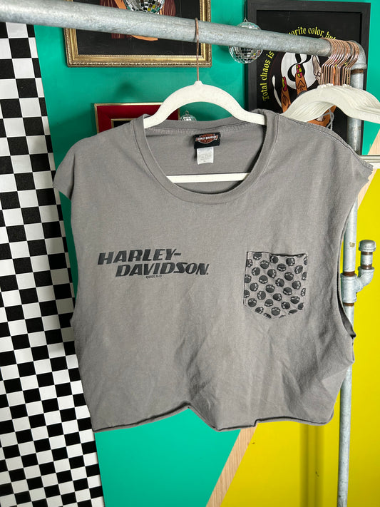 2020 cropped harley muscle tank -XL