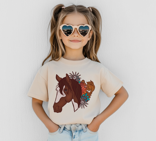 Turquoise Horse Toddler/Youth Tee