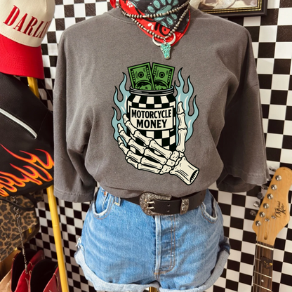 Motorcycle money tee