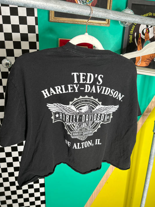 2020 Harley cropped tee-XL