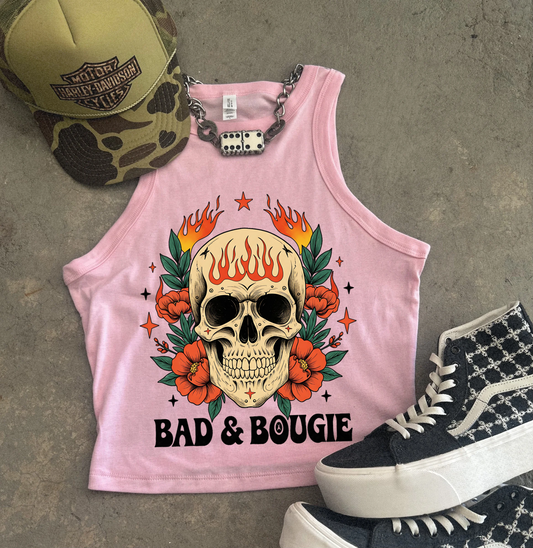 Bad & Bougie Ribbed Racer Tank