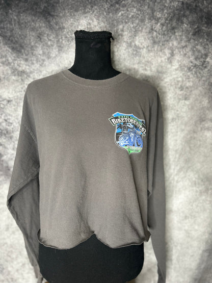 2016 Daytona Biketoberfest Long-sleeve cropped tee-size Large