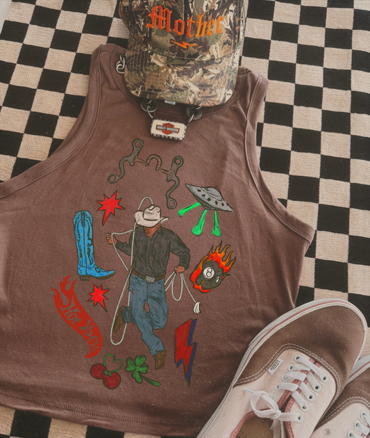 Untamed cowboy  tank