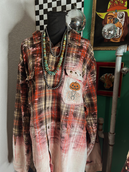 Pumpkin Head Flannel