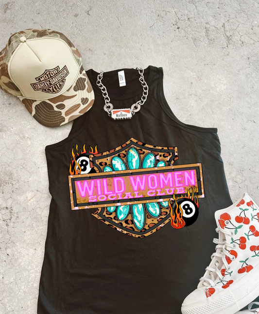 Wild Women full length Racer Tank