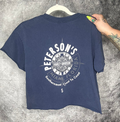 2003 VINTAGE Harley Freedom ride Cropped tee-size Large