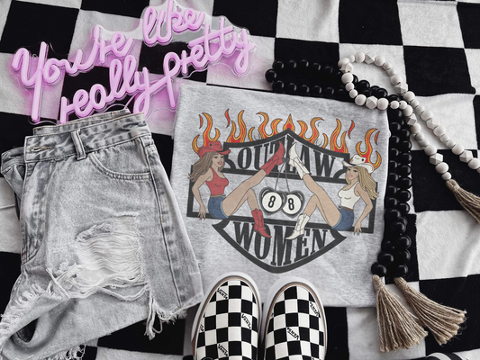 Outlaw Women sublimation tee