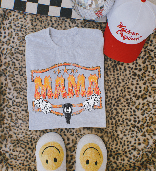 Mama bullskull Sublimation Tee
