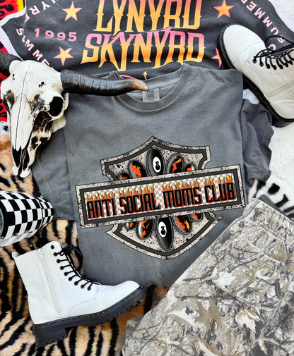 Anti social moms club Tee