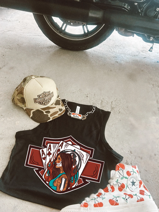 Play the Game Ribbed Racer Tank