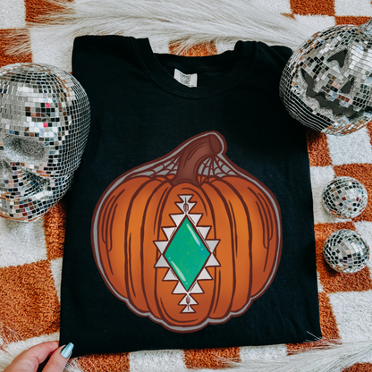 Turquoise Pumpkin Tee