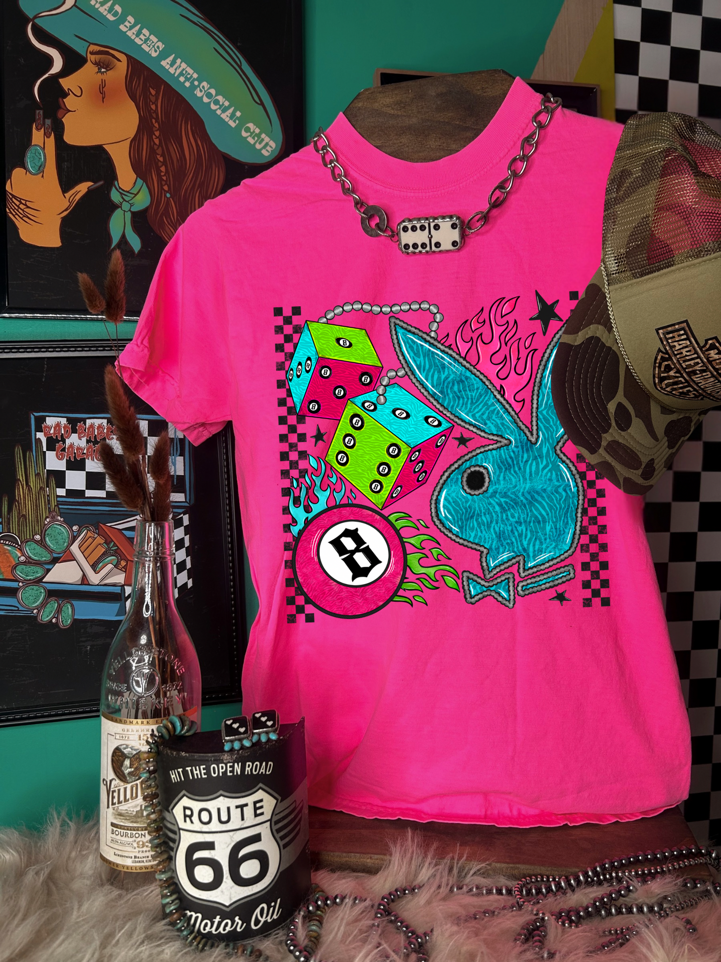 Neon Bunny tee