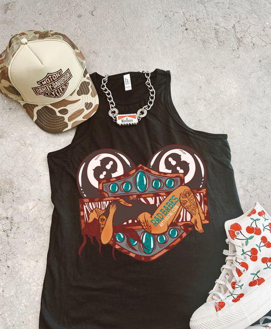 Rad Babes Anti Social club full length Racer Tank