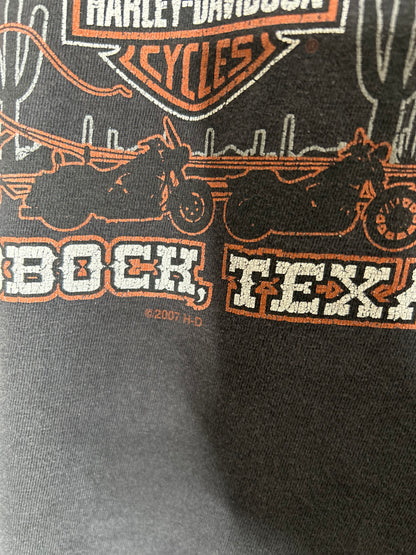 2007 Wild West Harley-cropped muscle tee-size 3x
