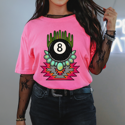 Leopard 8 ball Tee