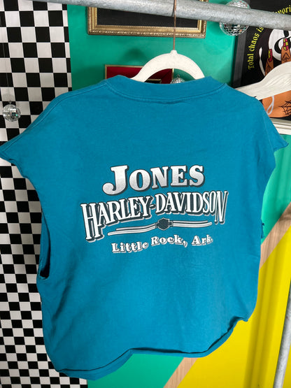 Vintage 1998 cropped harley muscle tank size XL