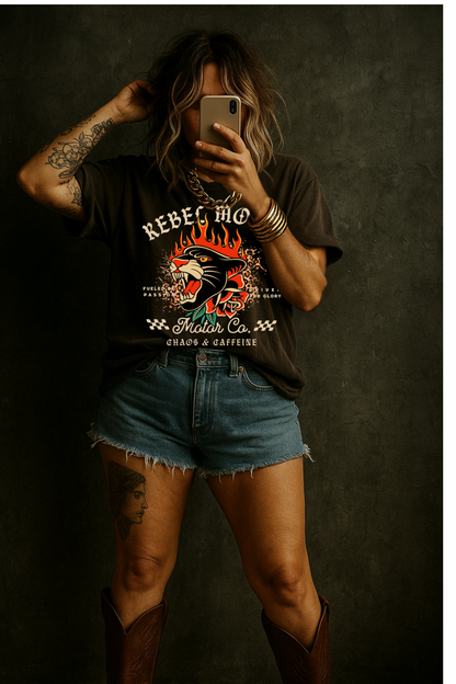 Rebel Moms Motor Co Tee