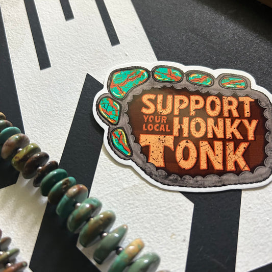 Honky tonk sticker