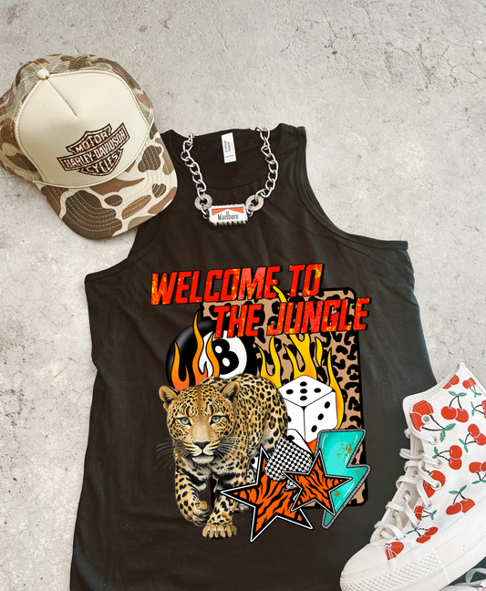 Welcome to the Jungle full length Racer Tank