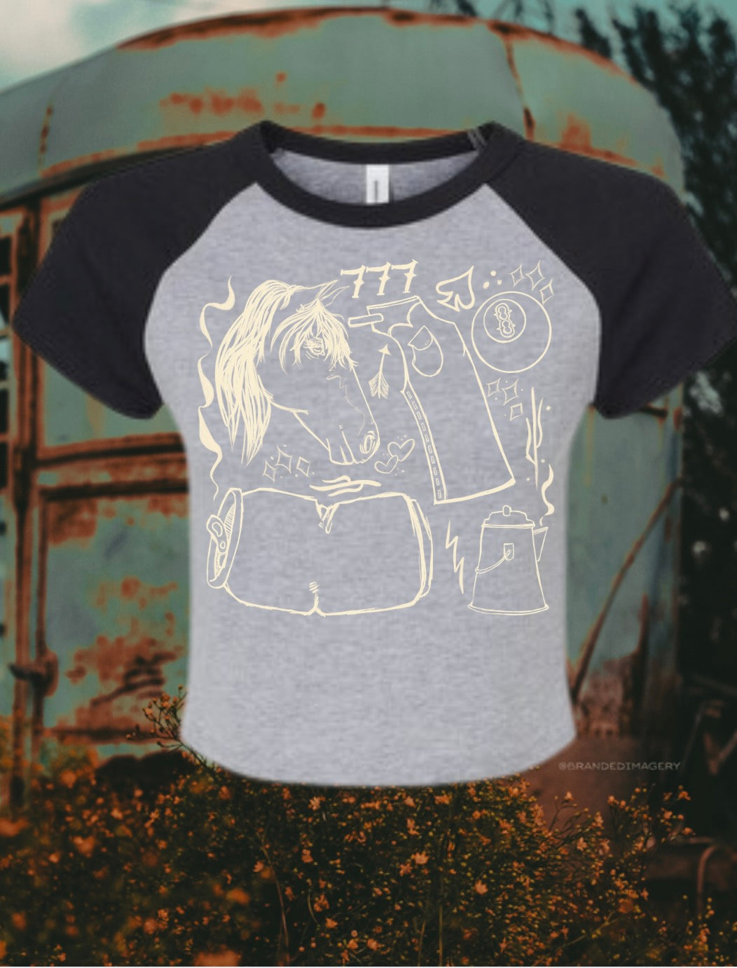 Branded flash  baby tee