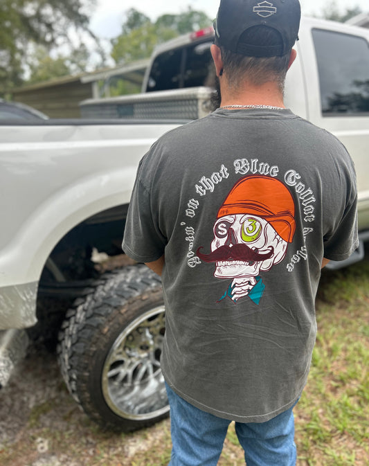 Livin on Blue Collar Dollar tee