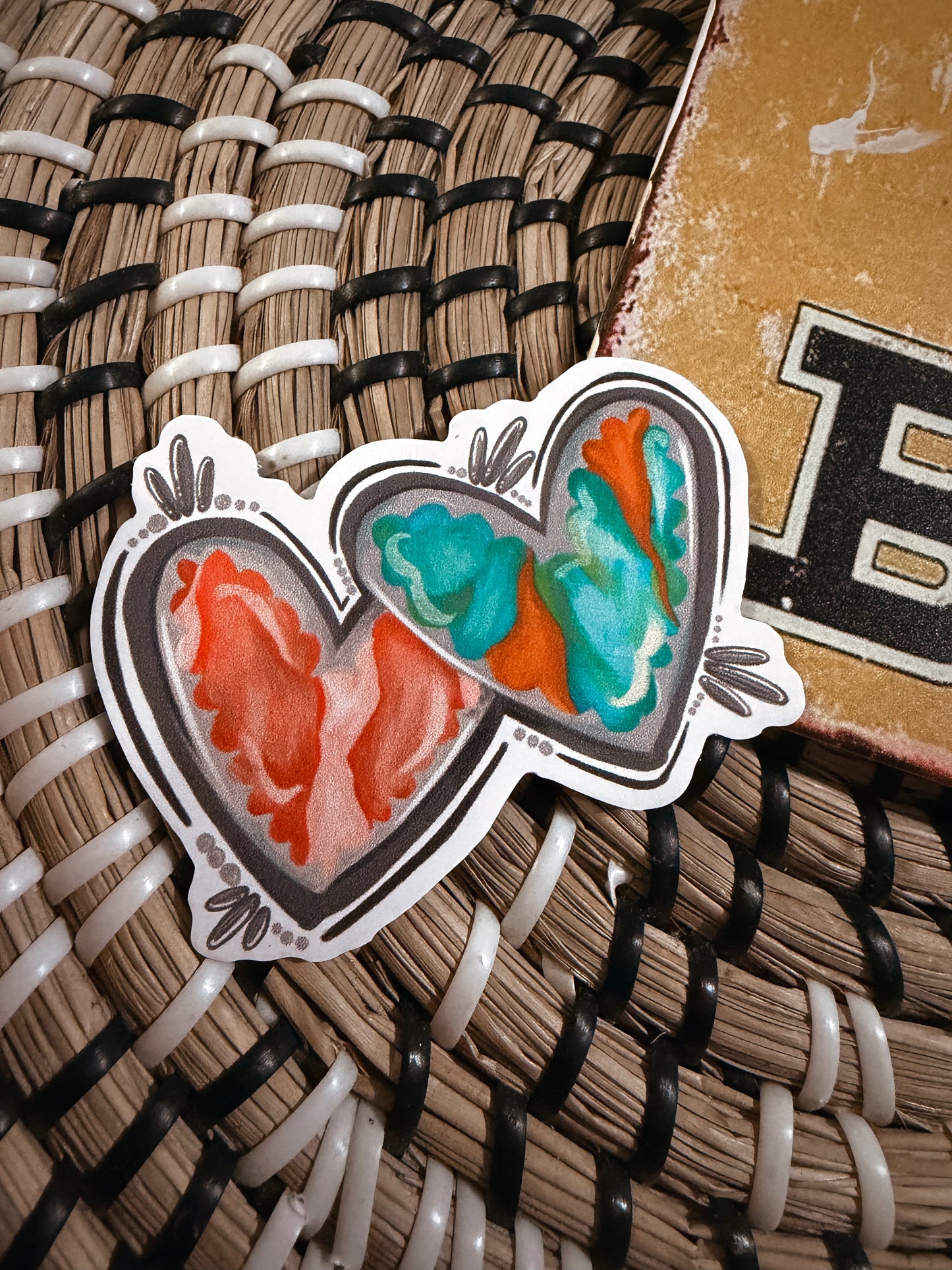 Silver Hearts sticker
