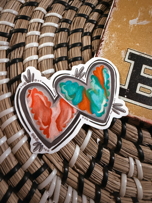 Silver Hearts sticker