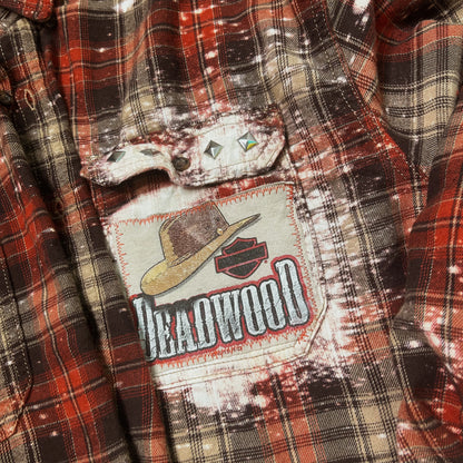 2013 Harley Upcycle Bleached Flannel size 3x