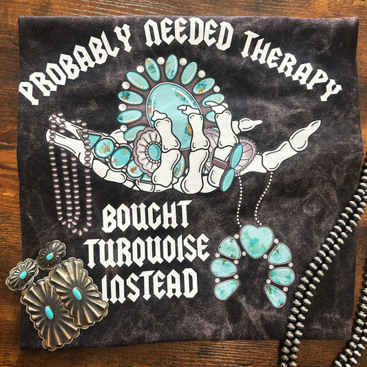 Turquoise Therapy Tee