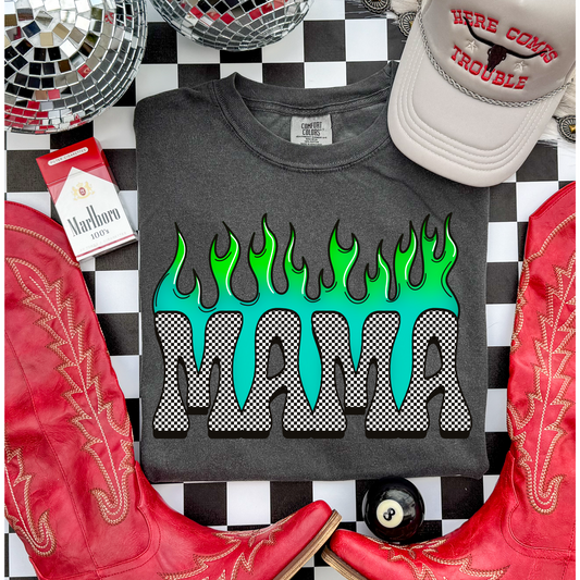 Neon green Mama Tee