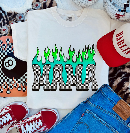 Neon green Mama Tee