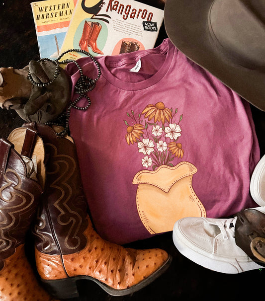 Floral leathers co Tee