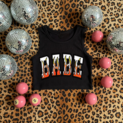 Babe Ribbed Racer Tank