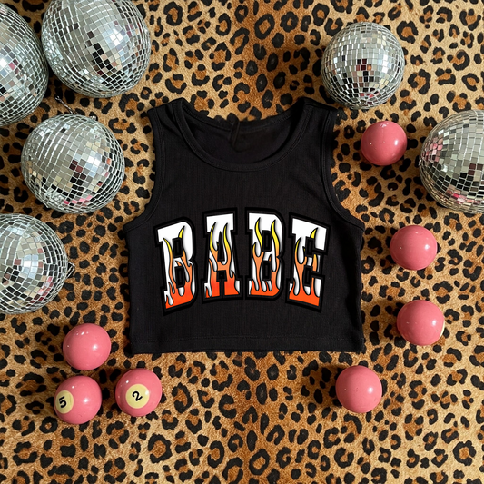 Babe Ribbed Racer Tank