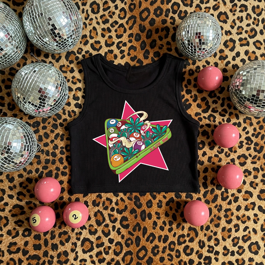 Rack Em Up Ribbed Racer Tank