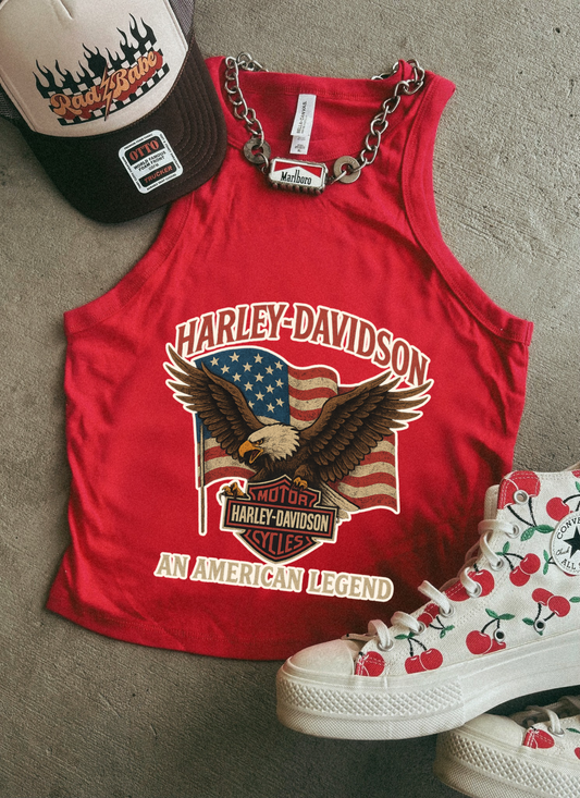 American Legend Ribbed Racer Tank