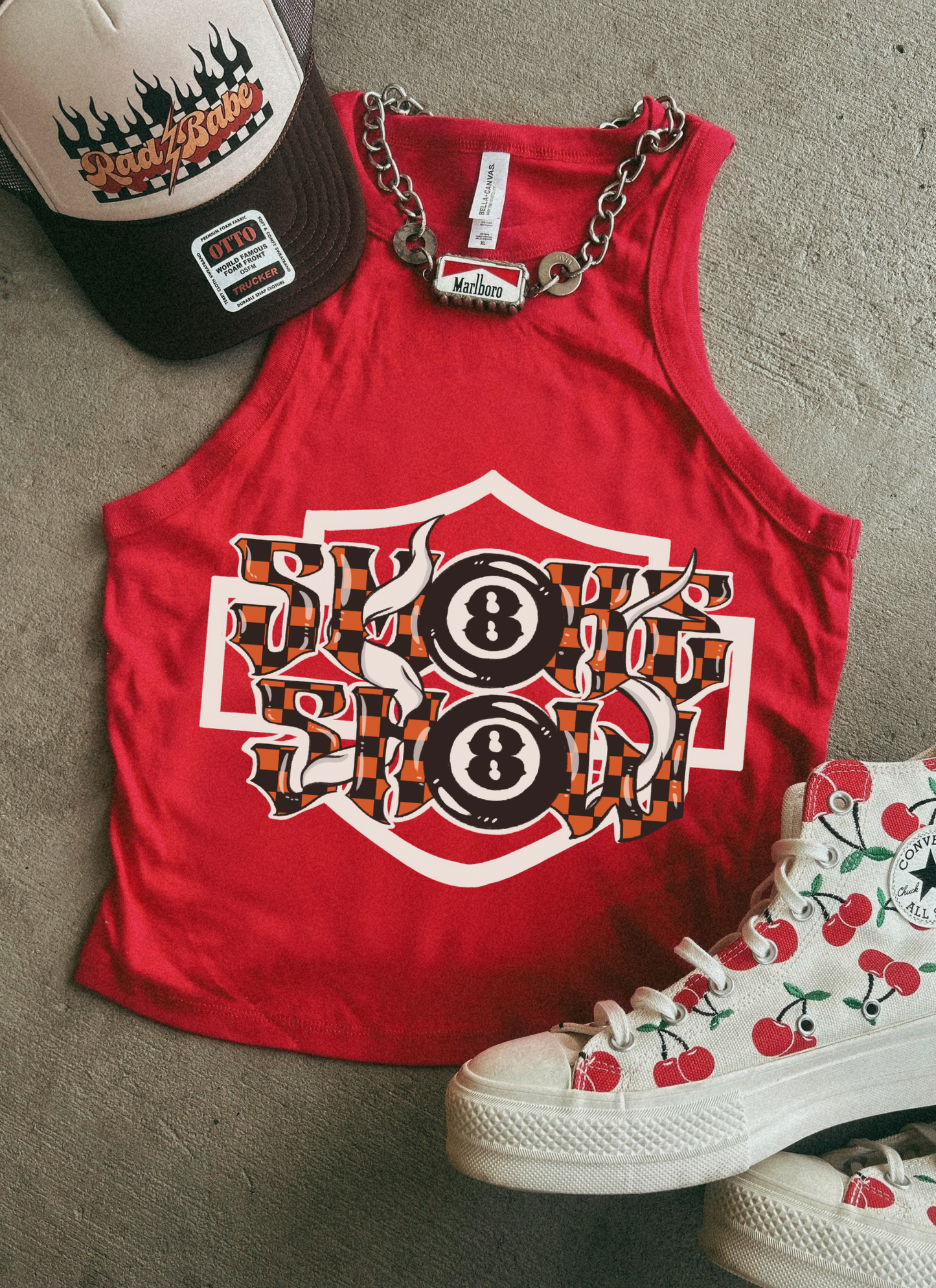 Smokeshow Ribbed Racer Tank