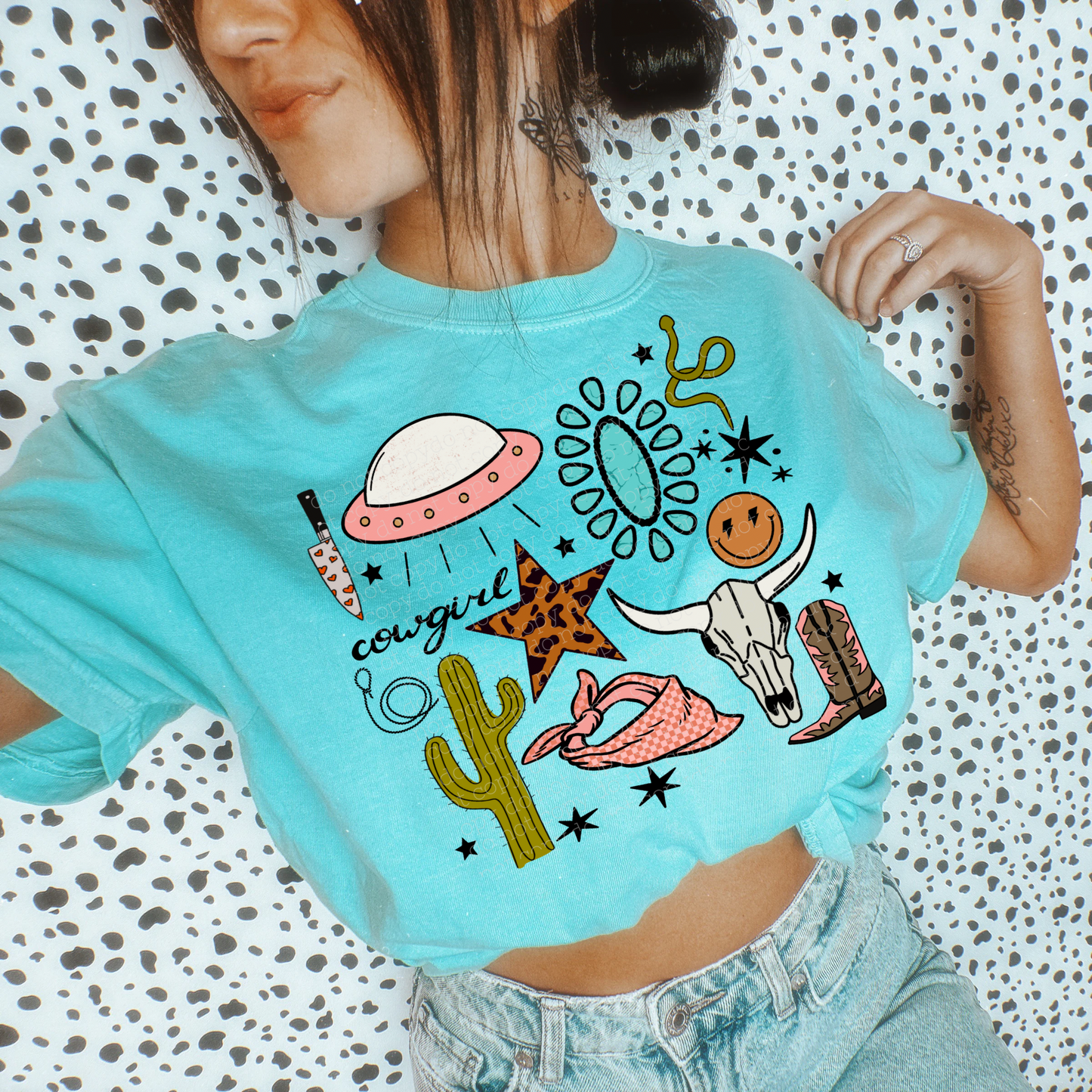 Cowgirl Collage Tee