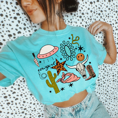 Cowgirl Collage Tee